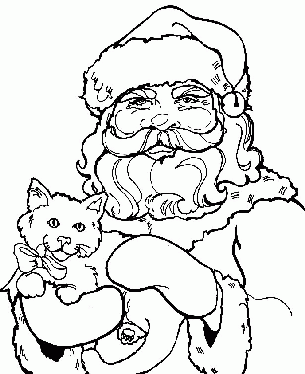 Święty Mikołaj kolorowanki